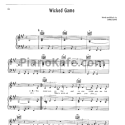 Ноты HIM - Wicked game - предпросмотр