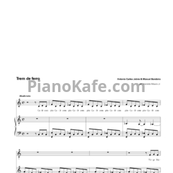 Ноты Antonio Carlos Jobim & Manuel Bandeira - Trem de ferro - предпросмотр