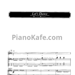 Ноты David Bowie - Let's dance (Партитура) - предпросмотр