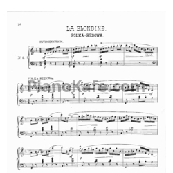 Ноты Герман Волленгаупт - Полька-редова "Блондинка" - предпросмотр