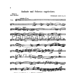Ноты Ф. Давид - Andante and scherzo capriccioso (Op. 16) - предпросмотр