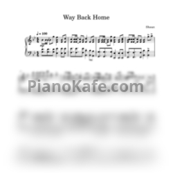Ноты Shaun - Путь домой (Way back home) - предпросмотр