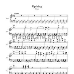 Ноты Muse - Uprising - предпросмотр