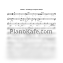 Ноты The Beatles - While my guitar gently weeps - предпросмотр