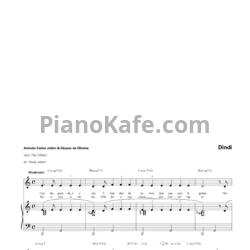 Ноты Antonio Carlos Jobim & Aloysio de Oliveira - Dindi - предпросмотр