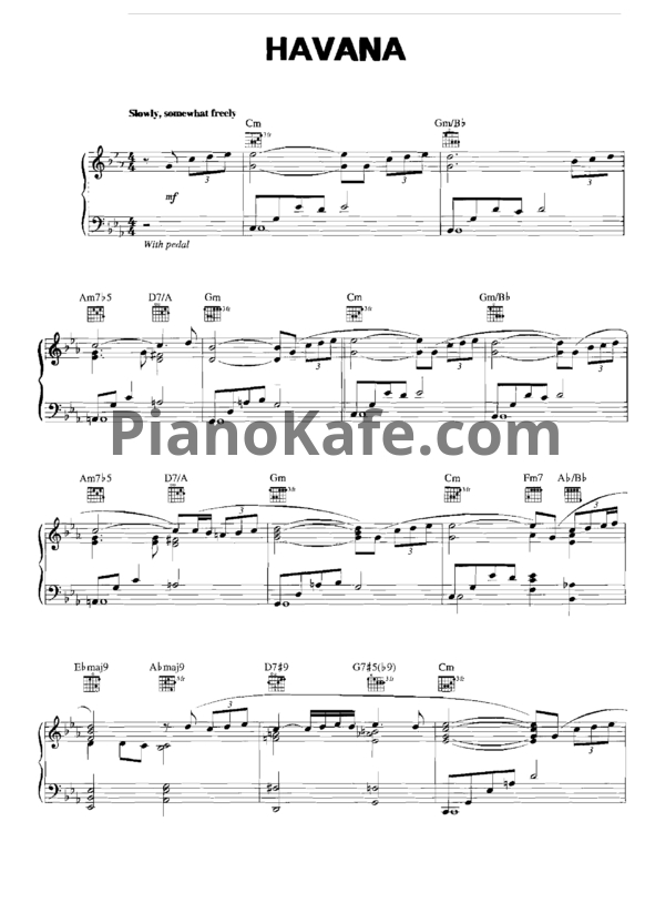 Ноты Kenny G - Havana - PianoKafe.com