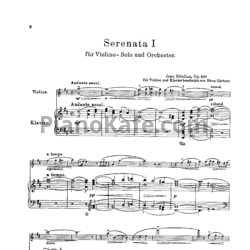 Ноты Ян Сибелиус - 2 серенады для скрипки с оркестром (Op. 69) - предпросмотр