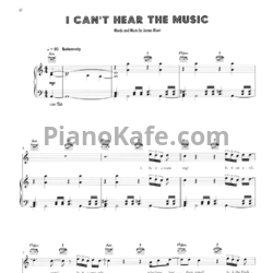 Ноты James Blunt - I can't hear the music