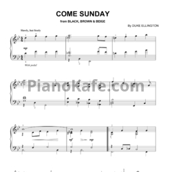 Ноты Duke Ellington - Come sunday - предпросмотр
