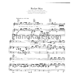 Ноты Elton John - Rocket man - предпросмотр