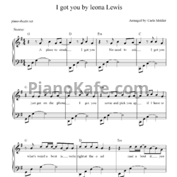 Ноты Leona Lewis - I got you - предпросмотр