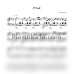 Ноты Sofiane Pamart - Dear - предпросмотр