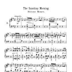 Ноты Корнелиус Гурлитт - The sunshiny morning (Op. 101, №3) - предпросмотр