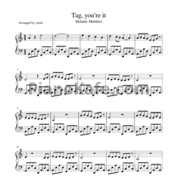Ноты Melanie Martinez - Tag, you're it - предпросмотр