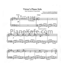 Ноты Danny Elfman - Victor's Piano Solo