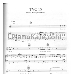 Ноты David Bowie - TVC 15