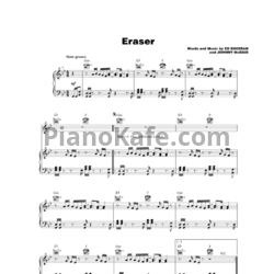 Ноты Ed Sheeran - Eraser (Версия 2) - предпросмотр
