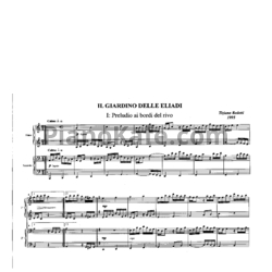 Ноты Tiziano Bedetti - Il giardino delle Eliadi (для фортепиано в 4 руки) - предпросмотр