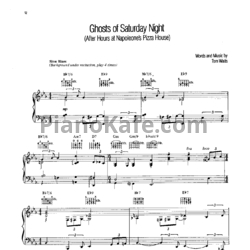 Ноты Tom Waits - Ghosts of saturday night (After hours at Napoleon's house) - предпросмотр