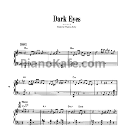 Ноты Wynton Kelly - Dark eyes - предпросмотр