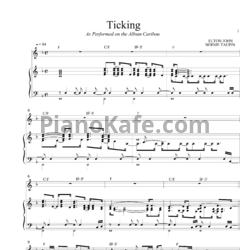 Ноты Elton John - Ticking - предпросмотр