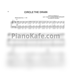 Ноты Katy Perry - Circle the drain - предпросмотр