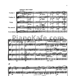 Ноты П. Чайковский - Элегия для струнного оркестра "Привет благодарности" (Партитура) - предпросмотр