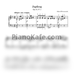 Ноты Albert Ellmenreich - Jagdzug (Начало охоты). Op. 14, №1 - предпросмотр