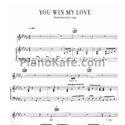 Ноты Shania Twain - You win my love - предпросмотр