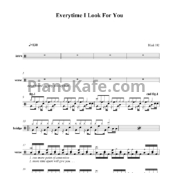 Ноты Blink-182 - Every time I look for you - предпросмотр