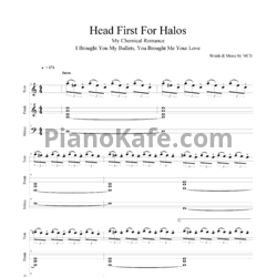 Ноты My Chemical Romance - Headfirst for halos - предпросмотр