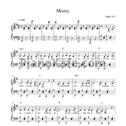 Ноты Blink-182 - Misery - предпросмотр