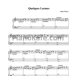Ноты Alpha Project - Quelques larmes