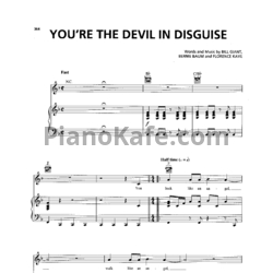 Ноты Elvis Presley - You're the devil in disguise - предпросмотр