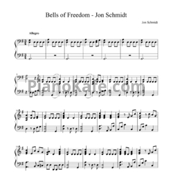 Ноты Jon Schmidt - Bells of freedom - предпросмотр