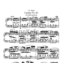 Ноты И. Бах - Кантата №82 "Ich habe genung" (BWV 82) - предпросмотр