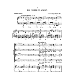 Ноты Эдуард Элгар - Дух Англии (Op. 80) - предпросмотр