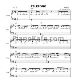 Ноты Aitana - Telefono