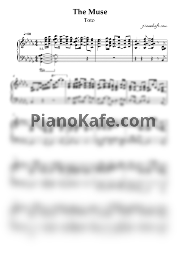 Ноты Toto - The muse - PianoKafe.com