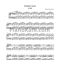 Ноты JVKE - Golden hour