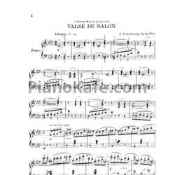 Ноты П. Чайковский - Шесть пьес (Op. 51) - предпросмотр