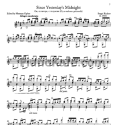 Ноты Сергей Руднев - Ои, со вечора, с полуно