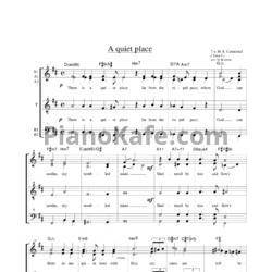 Ноты Take 6 - A quiet place - предпросмотр