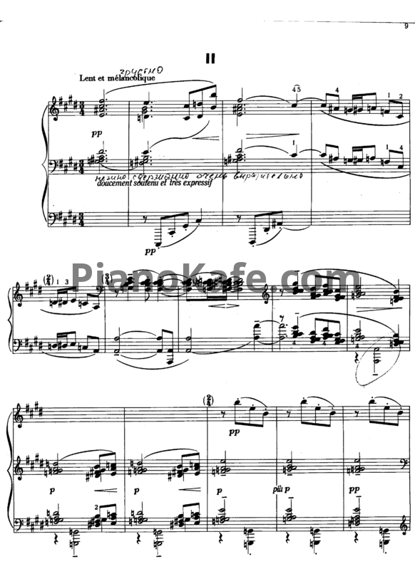 Ноты Claude Debussy - Мертвые листья - PianoKafe.com