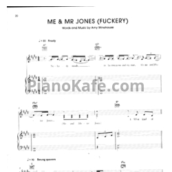 Ноты Amy Winehouse - Me And Mr Jones - предпросмотр