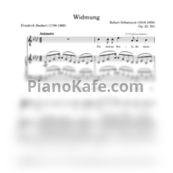 Ноты Ференц Лист - Widmung (Op. 25, №1) - предпросмотр