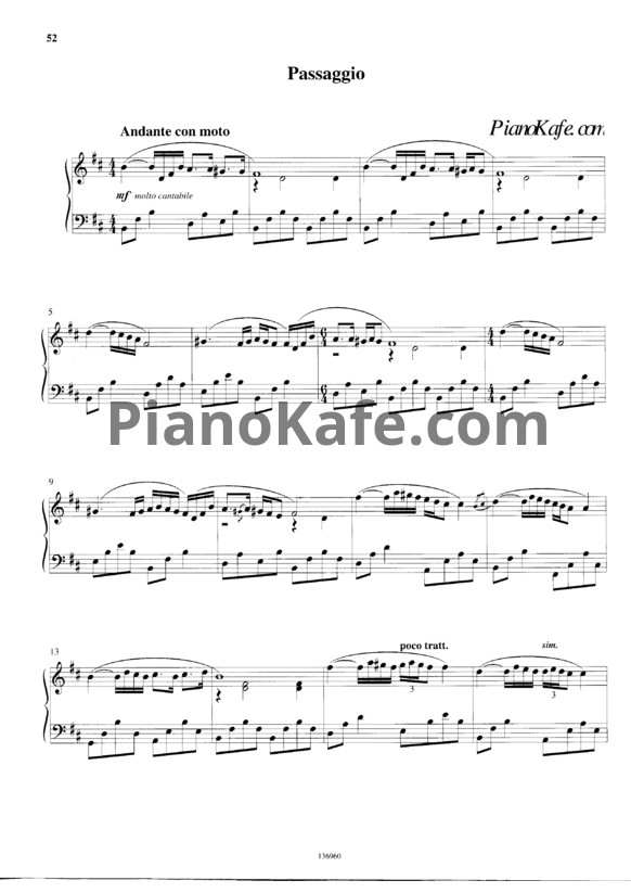 Ноты Ludovico Einaudi - Passaggio - PianoKafe.com