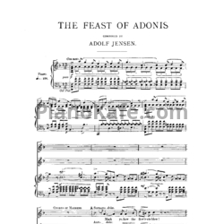 Ноты А. Йенсен - Кантата "Празднество Адониса" для солистов, хора и оркестра - предпросмотр
