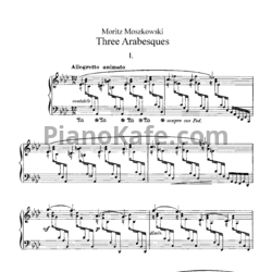 Ноты Мориц Мошковский - Три арабески