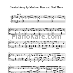 Ноты Surf Mesa, Madison Beer - Carried away - предпросмотр